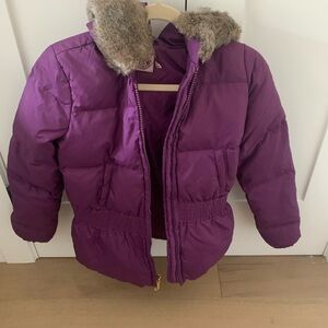 Juicy Couture Deep Purple Jacket with Faux Fur